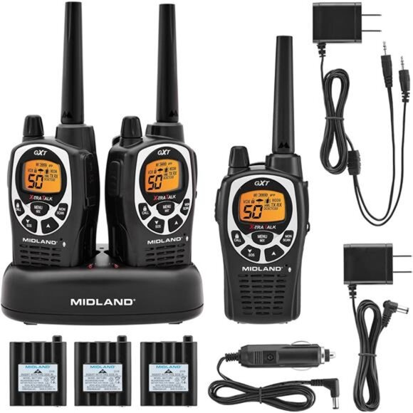 GMRS Two-Way Radio (50-Channel, Long Range, 142 Privacy Codes, SOS, NOAA - Picture 1 of 8
